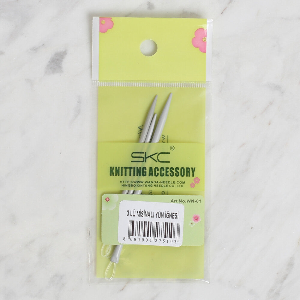 Skc 3'lü Misinalı Yün İğnesi